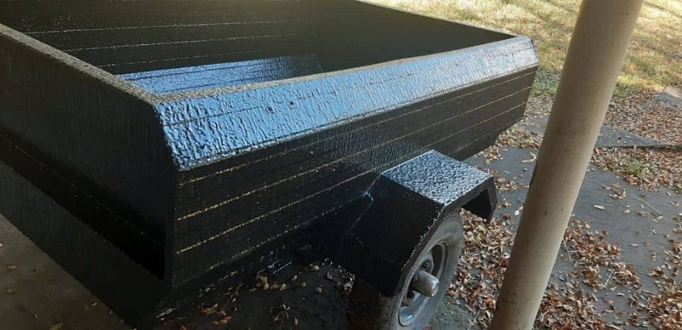 Trailer rubberising interior and exterior