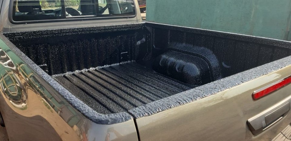 Rubberising on Toyota Extended Cab